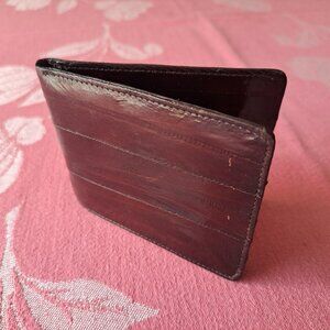 Vintage genuine eel skin wallet.